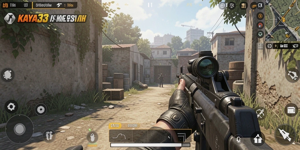 Tampilan gameplay seru di KAYA33 dengan aksi menembak yang mendebarkan.