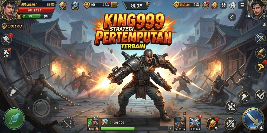 Gameplay KING999 menunjukkan pertempuran strategis yang seru dan mendebarkan.