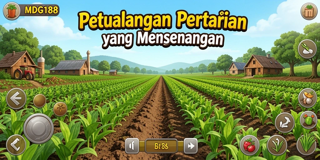Screenshot MDG188 menampilkan aktivitas bertani yang seru dan grafis yang memukau.