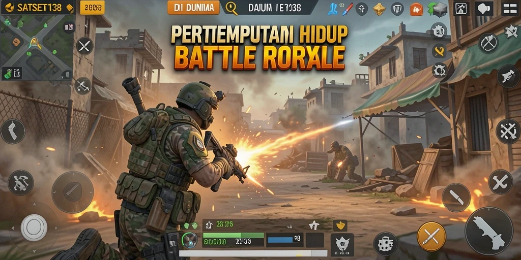 Gameplay seru dalam SATSET138 dengan pertempuran intens.